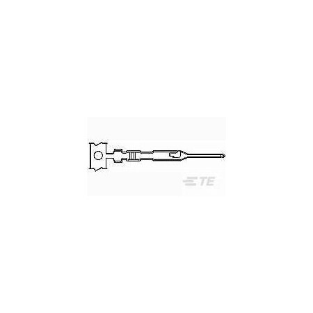 Te Connectivity Connector Accessory, 0.035In Min Cable Dia, 0.054In Max Cable Dia, Contact, Phosphor Bronze 104505-7
